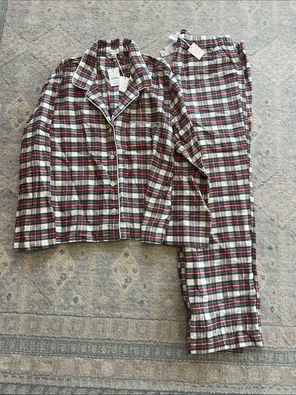 Jcrew factory plaid PJ set